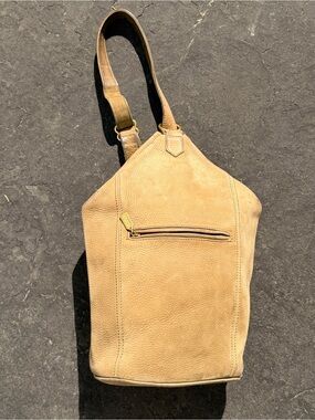 Vintage Coach Leather Hobo Crossbody Bag